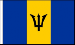 Barbados Hand Waving Flags